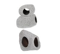 ORFOFE 2pcs Safe Shrimp Breeding Aquarium Cave Hideout Compact Fish Tank Rock Shelter for Cichlids and Shrimp with Quiet Design Secure Habitat and Versatile Compatibility for Freshwater