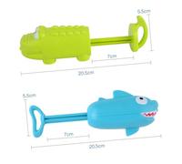 ORFOFE 2Pcs Shark and Water Guns High Pressure Spray for Adults and Plastic Beach and Pool Swim Accessories for Summer Outdoor Fun