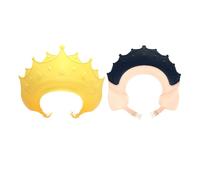 ORFOFE 2pcs Shower Caps Tpe Hair Washing Hat Crown Design for Newborn Protecting Eyes and Ears Bath Visor for Haircut and Styling