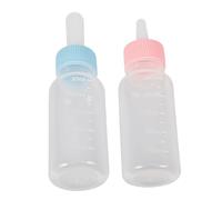 ORFOFE 2pcs Silicone Pet Bottle Puppy Kitten Feeding Bottle Cat Milk Small Animal Nursing Goat Feeder Feeder Calf Nursing