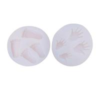 ORFOFE 2Pcs Silicone Scented Candle Moulds Small Hand and Foot Shape Mini Molds for Candle Making Craft, Easy Demoulding, Unique Silicone Mold Set for DIY Chocolate Fondant and Handmade