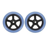 ORFOFE 2pcs Small Front Wheelchair Wheels Wear-Resistant Replacement for Elderly and Patient Wheelchairs with Easy Installation and High Strength Stability