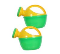 ORFOFE 2pcs Small Plastic Watering Can with Handles for Bath Portable Lightweight Sprinkler for Interactive and Beach Play Indoor Outdoor Fun