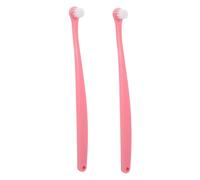 ORFOFE 2pcs Soft Pet Toothbrush with Rounded Head for Kitten and Puppy Oral Care Gentle Bristles for Teeth Cleaning and Gum Protection Portable Dental Brush for Cats and Dogs at Home