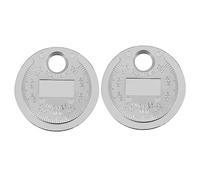 ORFOFE 2pcs Spark Plug Gap Gauge Tool Wire Measuring Caliber with Keychain Professional Accurate Lightweight Spark Plug Gaps Measuring Tool for Cars and Engines