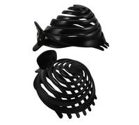 ORFOFE 2pcs Spiral Hair Bun Holder Claw Clip Lightweight Resin Mushroom Dome Styling Tool for Quick Stylish Updos at Home or Special Occasions, No Slip round Hair Accessory for Women