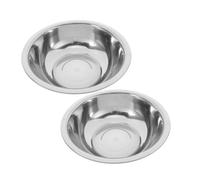 ORFOFE 2pcs Stainless Steel Foot Bath Basin Durable Thickened Non Magnetic Wash Tub for Spa Salon Kitchen Prep Mixing Bowl Stable Multipurpose Soaking and Washing Bucket