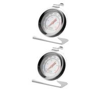 ORFOFE 2Pcs Stainless Steel Oven Thermometer Baking Temperature Gauge for Bbq and Oven Cooking Dual Scale High Heat Resistant Cooking Thermometer with Dial for Easy Reading