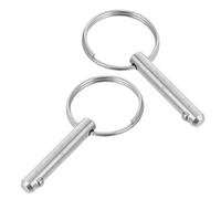 ORFOFE 2pcs Stainless Steel Quick Release Pins Locking Cotter Pin for Bimini Top Hardware Boat Deck Hinge Corrosion Resistant Fittings
