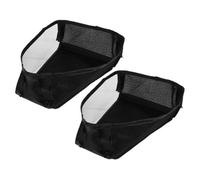 ORFOFE 2pcs Stroller Organizer Mesh Cargo Nets with Detachable Bags Hanging Storage Pouches for Diapers Snacks Compatible with Various Stroller Models Portable and Wagon Accessories