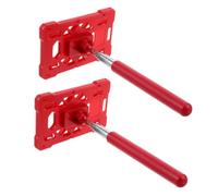 ORFOFE 2pcs Telescopic Card Holder for Parking Permit Red Easy and Quick Card Retrieval Tool for Access Control Garage Parking Assist Vehicle Management in Lots