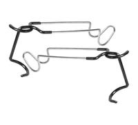 ORFOFE 2pcs Tent Lamp Iron Hooks S-Shaped Metal Camping Lamp Pole Hook Hangers for Outdoor Lanterns and Tarp Poles, Multi-Functional Hanging Accessories for Camping and Hiking