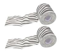 ORFOFE 2pcs Textured Zebra Print Toilet Paper Soft Bathroom Tissue with Animal Pattern for Modern Bathroom Decor