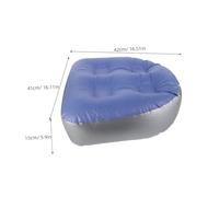 ORFOFE 2pcs Thickened Inflatable Bath Cushion with Suction Cups Portable Bathtub Seat and Backrest for Spa and Hot Tub Non Slip Comfort Support Pad for Adults