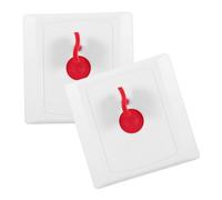 ORFOFE 2Pcs Type Emergency Call Button for Elderly with Manual Alarm Key Wall-mounted Safety Switch for Immediate Help in Urgent Situations
