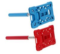 ORFOFE 2pcs Vehicle Parking Swiping Stick Red Blue Contactless Payment Aid Telescopic Card Grabber for Easy Toll Booth and Community Gate Access