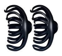 ORFOFE 2pcs Vintage Tortoise Shell Hair Claw Clip Large French Hair Clamps Sturdy Plastic and Resin Material with Elegant Retro Design for Everyday Use
