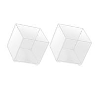 ORFOFE 2pcs Water Culture Plant Vessel Empty Terrarium Bottle Pp Vase for Succulent Plants Desktop and Office Spaces