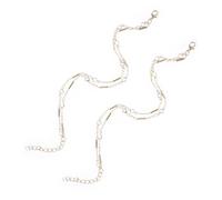 ORFOFE 2pcs Women Gold Anklet Bracelets Double Layered Adjustable Metal Ankle Chains Elegant Beach Foot Jewelry for Stylish Summer Wear