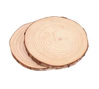 ORFOFE 2pcs Wooden Garden Stepping Stones Slip-resistant Paving Slabs for Outdoor Landscaping Walkways Removable for Easy Cleaning Natural Wood Pathway Decor