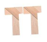 ORFOFE 2pcs Wooden T-shape Jigsaw Puzzle for Educational Brain Teaser for Logical Thinking Hand-eye Coordination Cognitive Skills Development Family Fun and Math Learning Aid