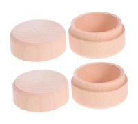 ORFOFE 2pcs Wooden Tooth Keepsake Box for First Teeth and Fetal Hair Memory Storage for Shower Party