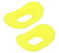 ORFOFE 2Pcs Yellow Silicone Scuba Diving Regulator Mouthpiece Replacement with Non-Bite Lip Protector, Flexible Snorkeling Accessory for Standard Regulators, Anti-Freeze and