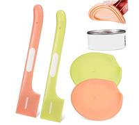 ORFOFE 2sets Pet Can Lid and Spoon Set Silicone Can Covers for Pet Food Cat Food Lid Scoop for Dog and Cat for Canned Goods Storage