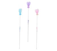 ORFOFE 3 Pcs Cat Teaser Sticks Interactive Plaything for Cats Feathered Wand for Kittens Tools for Happy Indoor Play