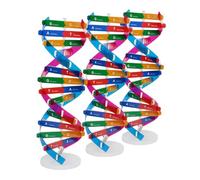 ORFOFE 3 Pcs Dna Double Helix Model Kit Scientific Genes Learning Tool for Students DIY Molecular Structure Teamwork and Hands Learning