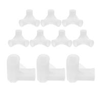 ORFOFE 3-Ways 16mm Elbow Connector 20pcs Plastic for Clothes Rack and Portable Wardrobe, Storage Rack Accessories