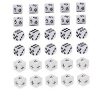 ORFOFE 30 Pcs Math Teaching Dice with Arithmetic Symbols for Classroom and Home Learning Smooth Multi-faceted Props for Addition Subtraction Multiplication Division Practice