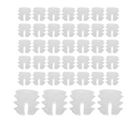 ORFOFE 300pcs Plastic Furniture Dowel Pins with Tight Locking and Secure Fitting for Large Closets and Furniture Boards, White 3-in-1 Hinge Dowel Nut Inserts for Cabinet Connector