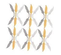 ORFOFE 300PCS Vintage Alloy Plume Leaf Wing Charms Pendants for Jewelry Making DIY Necklace Bracelet Earring Craft Supplies in Antique Silver Gold Bright Silver