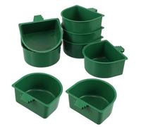 ORFOFE 30pcs Bird Food Bowl with Clamp Holder for Parrot Cage Feeding Hanging Water Feeder Dish for Parrots Finches and Small Birds Easy to Clean Travel-friendly Secure Cage Accessory