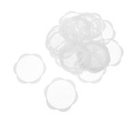 ORFOFE 30pcs Disposable Kitchen Sink Hair Filter with Adhesive Backing High-density Mesh Bathroom Shower Drain Protector Sticker Flower Shape Floor Strainer for Anti-clogging and Debris