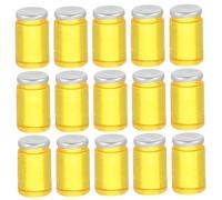 ORFOFE 30pcs Miniature Jam Model Doll House Decor Realistic Mini Jars Miniature Dollhouse Food Mini Simulation Food Model Simulation Fake Artificial Resin Yellow