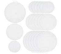ORFOFE 30Pcs Plastic Canvas Mesh Sheets Multi-Function Stitch for Household DIY Embroidery Knitting Crochet Projects with Round Coaster and Lining Use