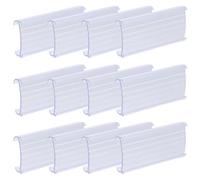 ORFOFE 30pcs Removable Plastic Label Clips for Wire Shelves and Fridges with Detachable Design and Minimalist Style, for Organizing Items and Storage Solutions