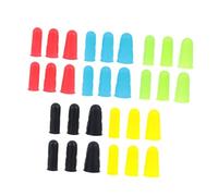 ORFOFE 30pcs Silicone Finger Protective Covers Tear Resistant Thermal Insulation Finger Sleeves Anti-Scald Caps for Industrial Workshop Kitchen Use Random Color