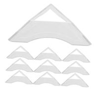 ORFOFE 30PCS Transparent Cube Tripod Base Plastic Mini Cube Stand for Stable Puzzle Display Holder Lightweight Reusable Organizer for Speed and Desktop Use