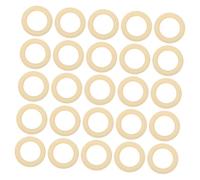 ORFOFE 30Pcs Wear-Resistant Replaceable Wood Rings for Handmade Jewelry DIY Craft Supplies Smooth Natural Solid Wood Macrame Rings for Knitting Beginners and Vintage-Style Decorations