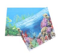 ORFOFE 3d Aquarium Fish Tank Background Picture 40x102cm Double-sided Underwater Decorative Wallpaper for Fish Tank Decor and Aquatic Scenery