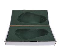 ORFOFE 3D Foot Impression Foam Mold Box for Adults, DIY Insoles Casting Kit Accurate Footprint Shape, Footprint Casting Sponge Model for Custom Arch Support and Foot Health