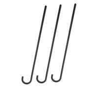 ORFOFE 3pcs Black Magician Crutch for Adults Lightweight Party Cosplay Walking Cane Costume Performance Accessory for Halloween and Theatrical Shows
