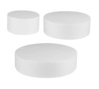 ORFOFE 3Pcs Cake Dummy Multi Foam Cake Models for DIY Decoration Practice Stable Safe Material for Wedding Birthday Craft Projects and Fondant Training