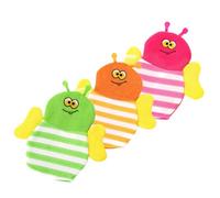 ORFOFE 3pcs Cartoon Bath Gloves Animals Bathing Gloves Shower Exfoliating Bathing Foaming Mittens for Boy Girl Boys