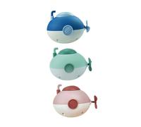 ORFOFE 3pcs Clockwork Bath Submarine Set, Water Spray Bathing in Blue Pink Green, Shower Supplies for Swimming Pool and Bathtub Play