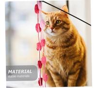 ORFOFE 3pcs Colorful Plush Cat Teaser Wands for Indoor Cats Interactive Lightweight Wand to Engage Playful Kittens and Strengthen Owner- with Vibrant Design