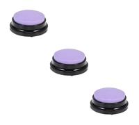 ORFOFE 3pcs Dog Mental Stimulation Toys Interactive Toys Dog Barking Solution Squeaky Heartbeat Talking Button Set Recording Button Wear-resistant Puppy Accessory